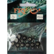 Вантаж вухатий рибальський, таблетка (ексцентрик) колір Silvereyes Black, 10шт в уп., вага 3г
